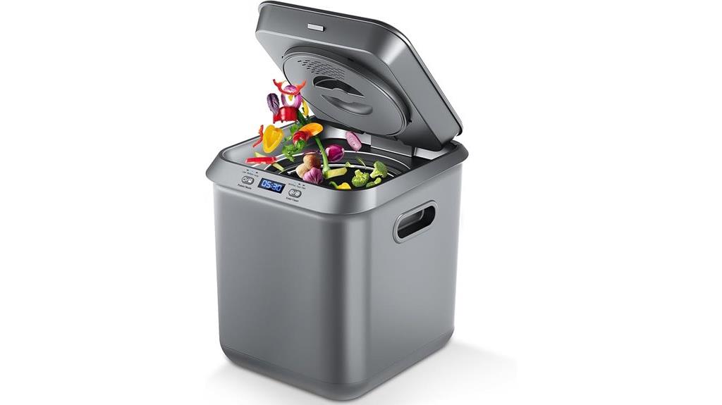 gray kitchen electric composter