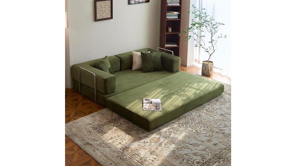 green 78 8 convertible sofa