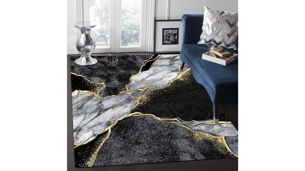 grey black gold marble