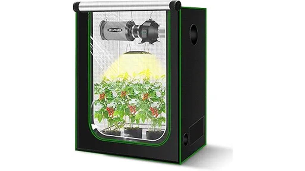 grow tent with viewing door