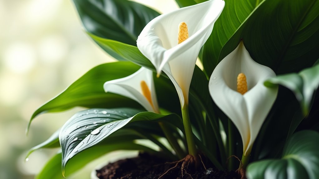 guide to peace lily blooming