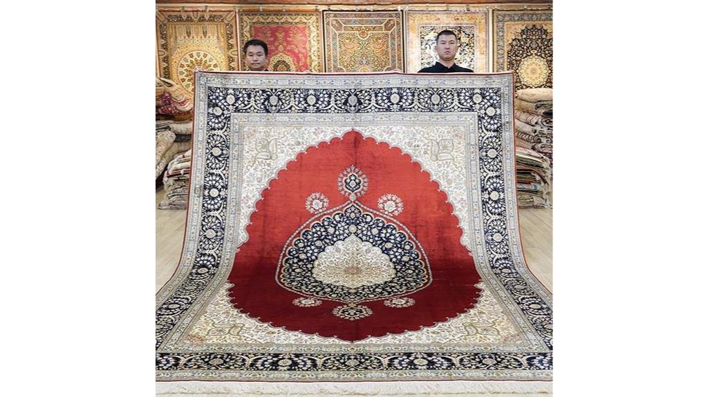 handmade 8x10 floral rug