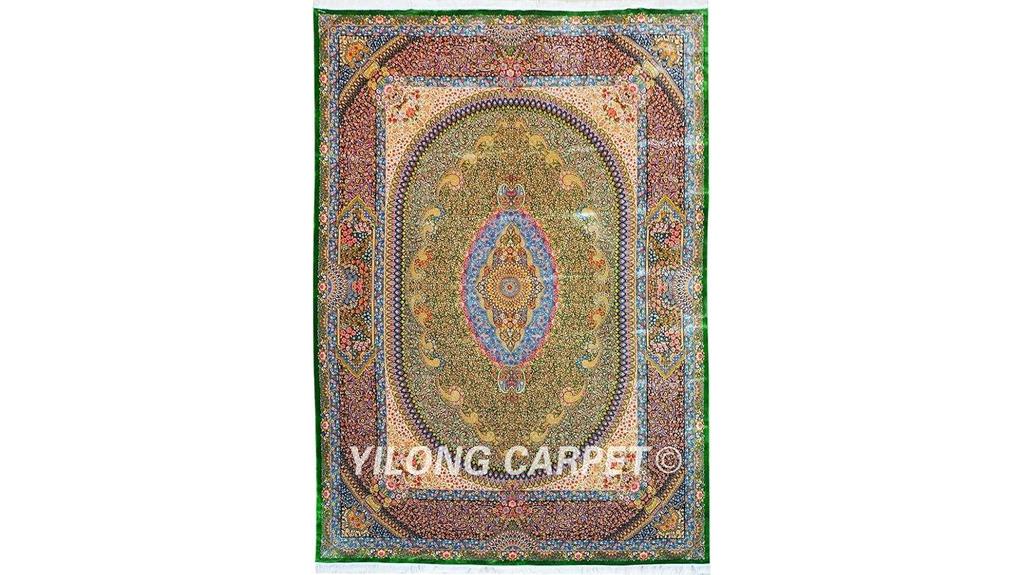 handmade silk rug