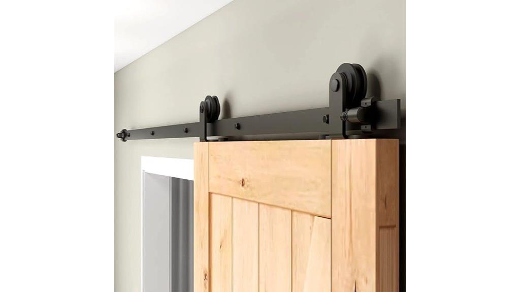 heavy duty black barn door