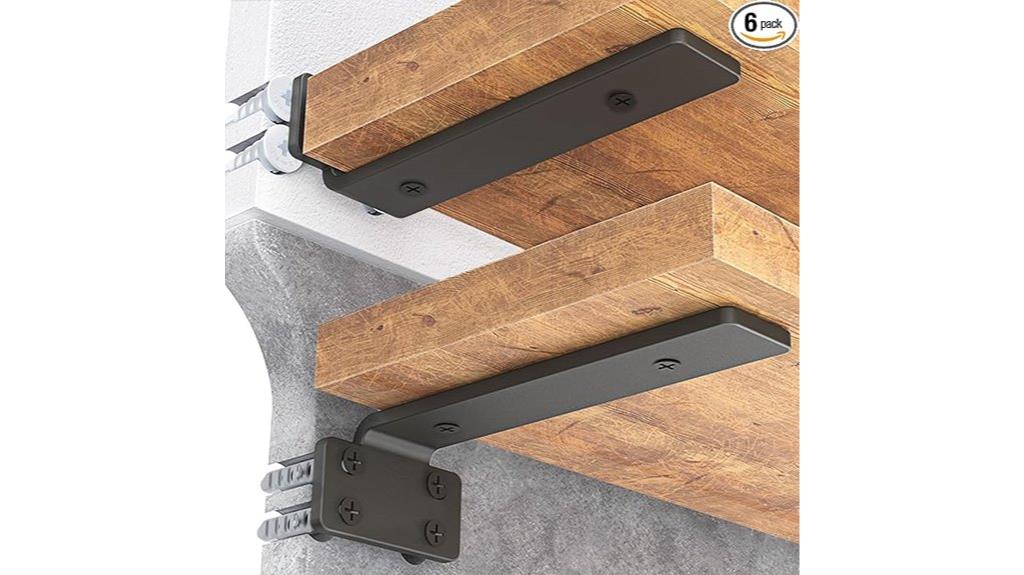 heavy duty floating shelf brackets