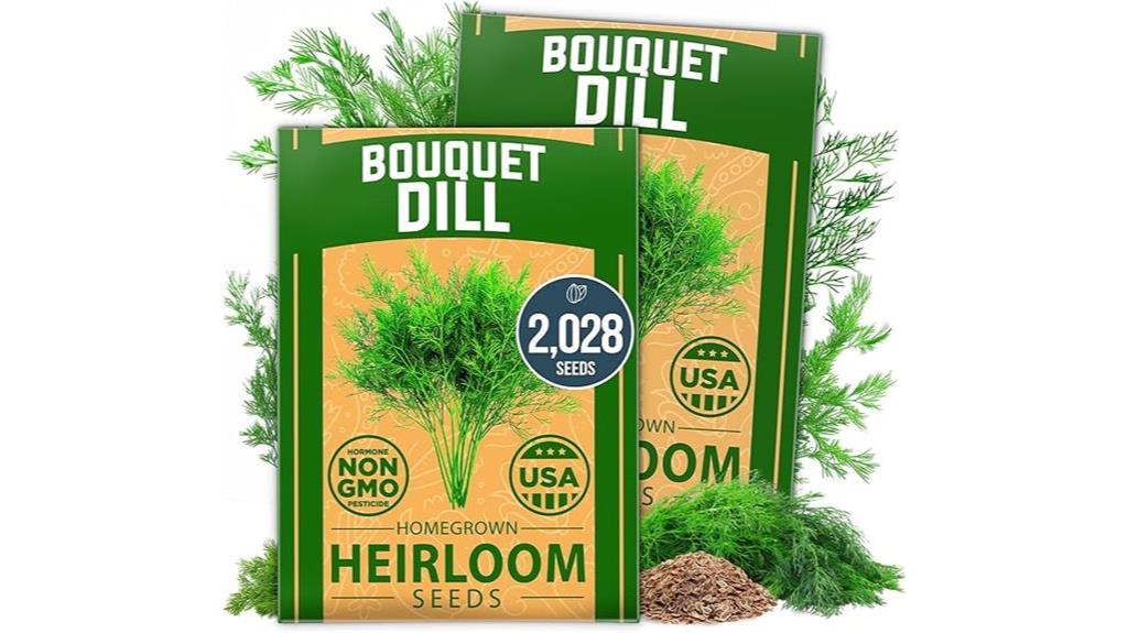 homegrown dill seed packets