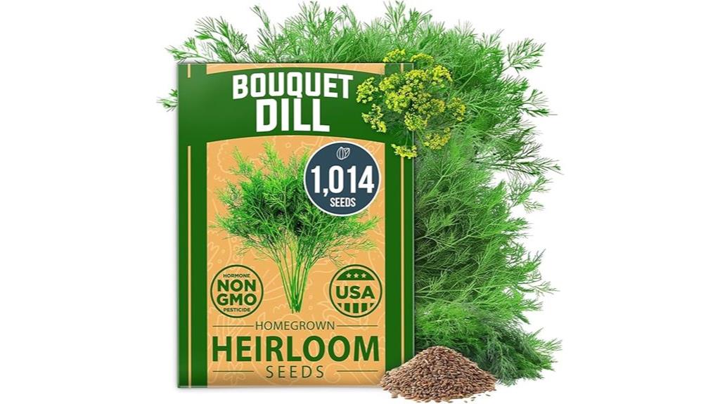 homegrown dill seed packets