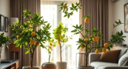 indoor apartment fruit trees