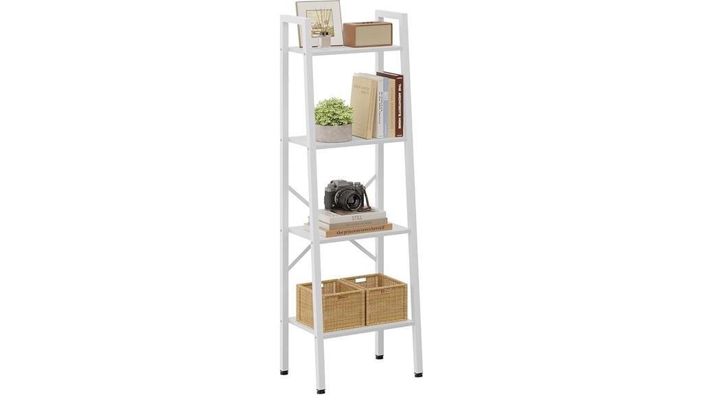 industrial four tier bookshelf