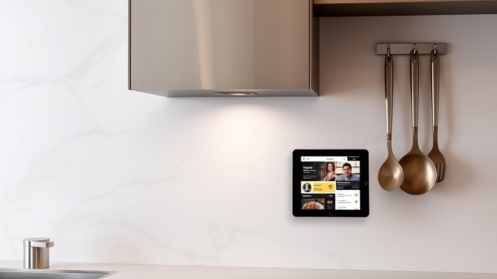 kitchen tablet holder considerations