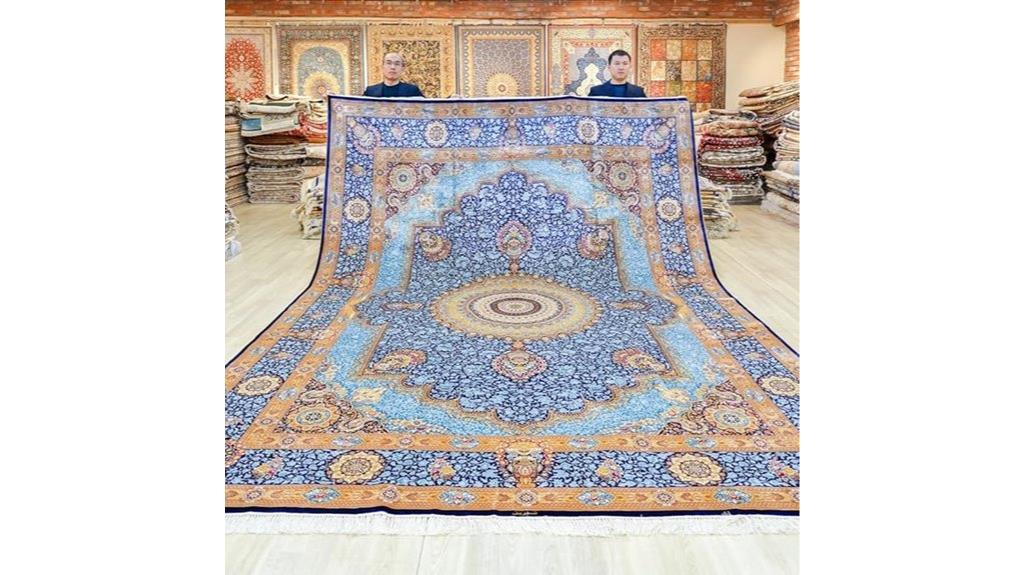 large 9x12ft silk rug