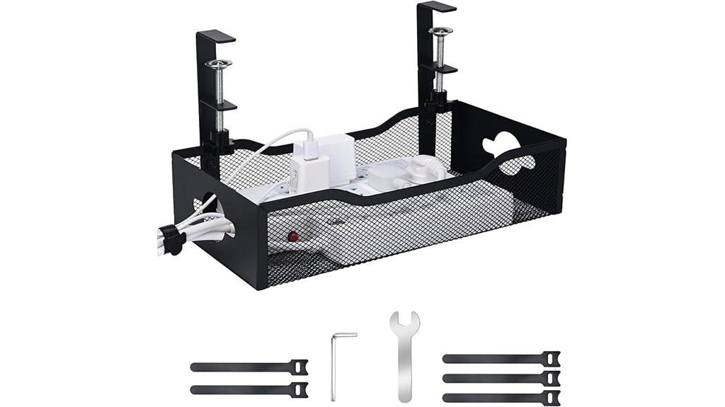 large desk cable tray