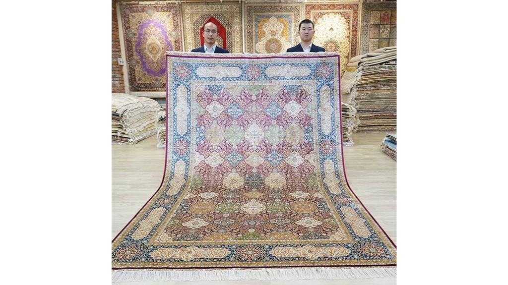 large handmade vintage rug