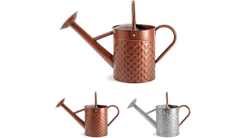 large metal watering can