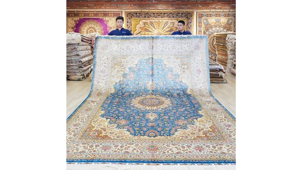 large silk handwoven carpet