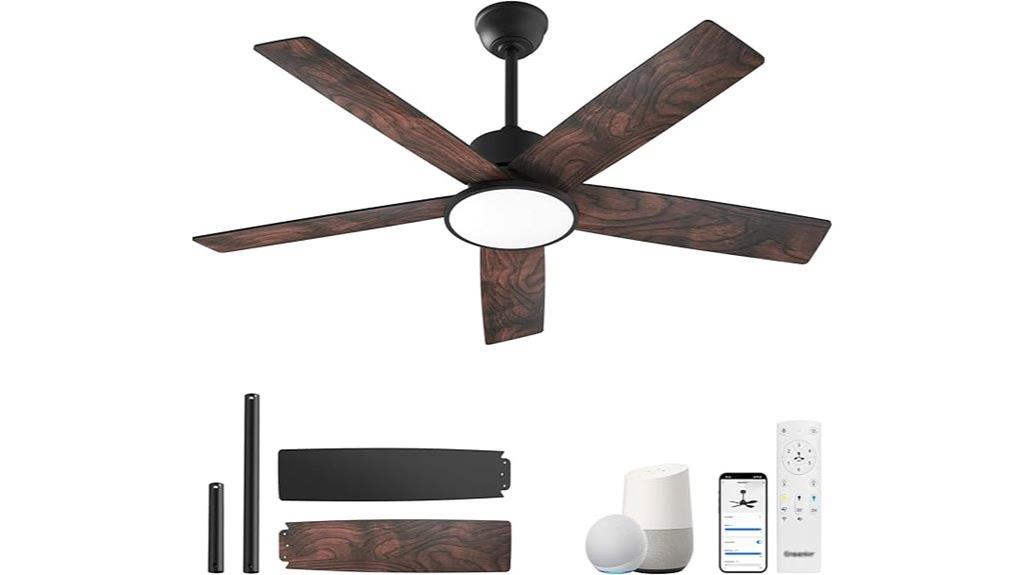 large smart ceiling fan