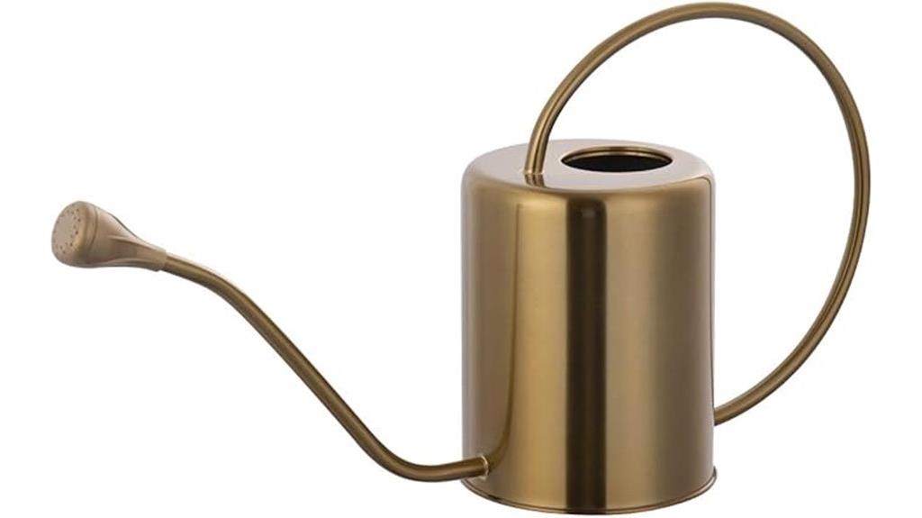 large stainless steel watering can