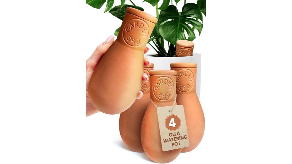 large terracotta self watering pots