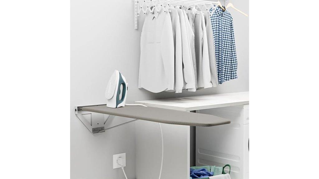 large wall mounted ironing board