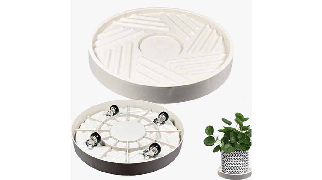 large wheeled plant caddies