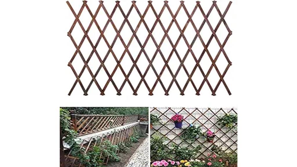 large wooden lattice panel