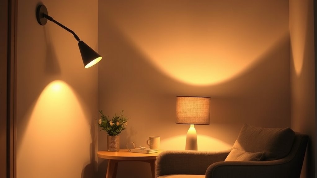 layered lighting enhances small spaces