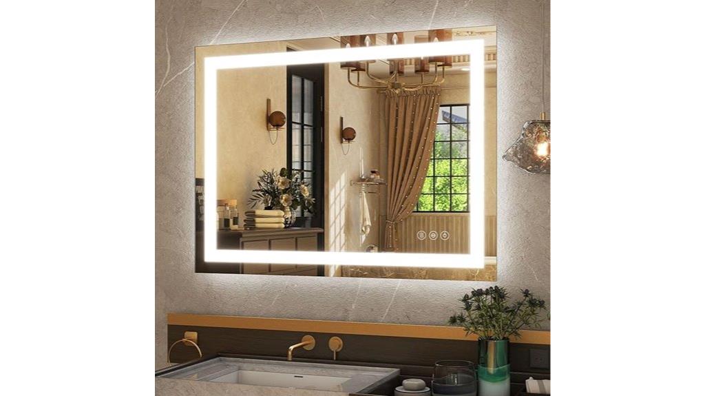 led bathroom mirror