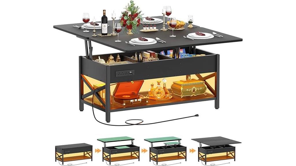 lift top coffee table