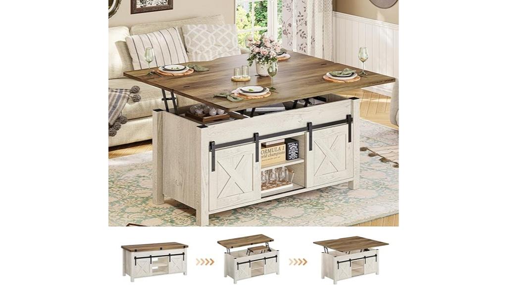 lift top storage coffee table