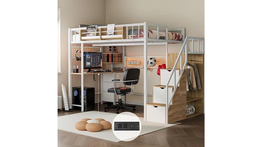 loft bed with storage