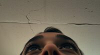 look up to ceiling