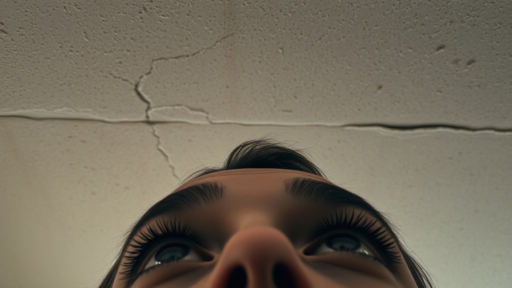 look up to ceiling