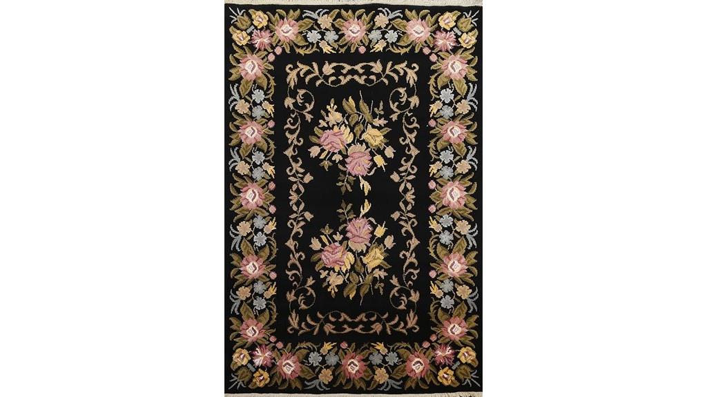 luxurious wool silk rug