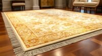 luxury ivory silk rugs
