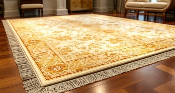 luxury ivory silk rugs