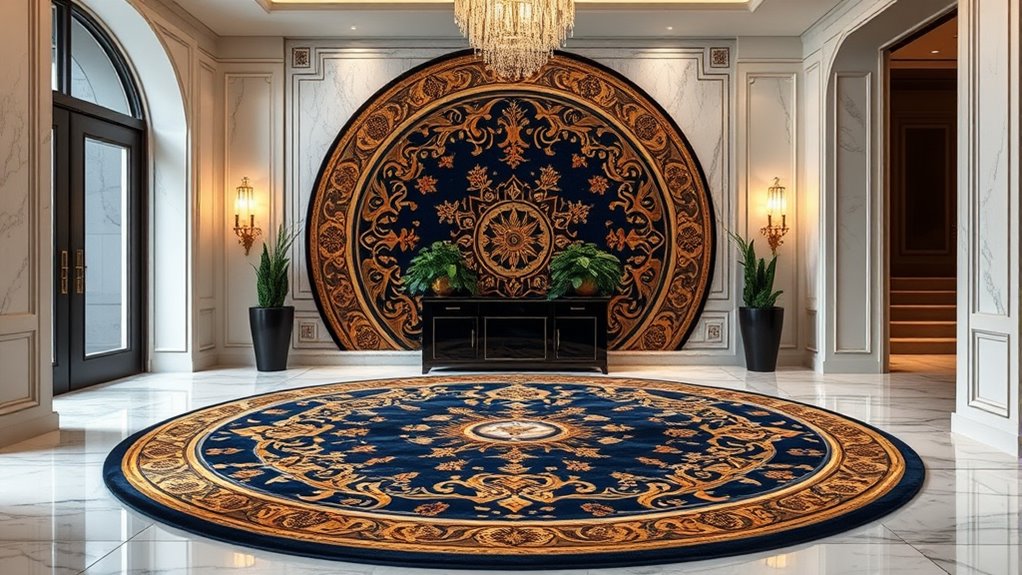 luxury round rugs collection