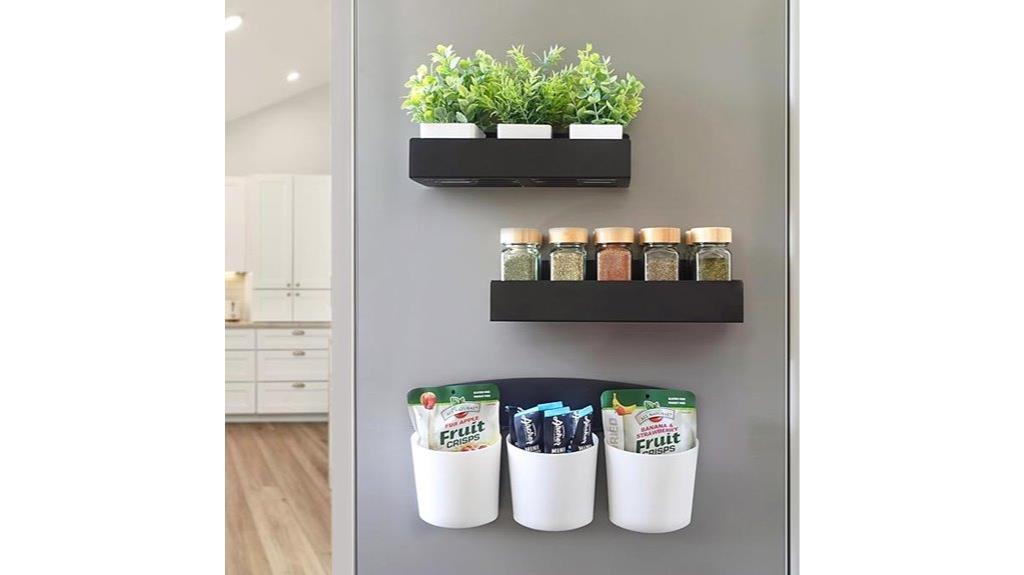 magnetic refrigerator spice storage