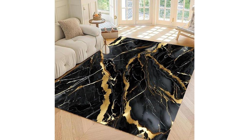 marble patterned 6x9 rug