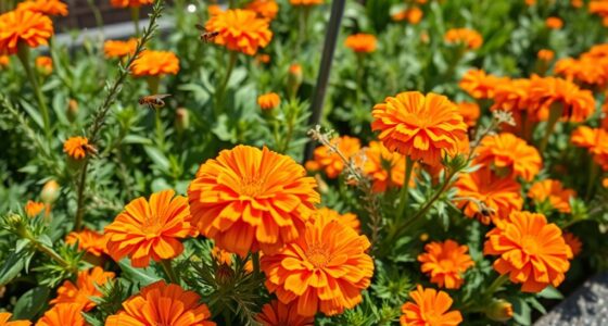 marigolds enhance pest control