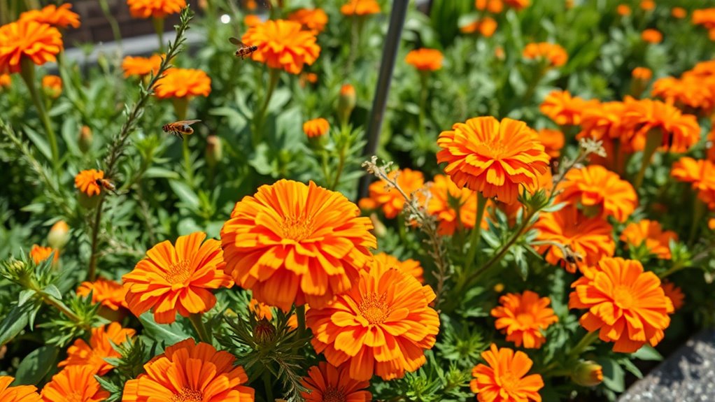marigolds enhance pest control