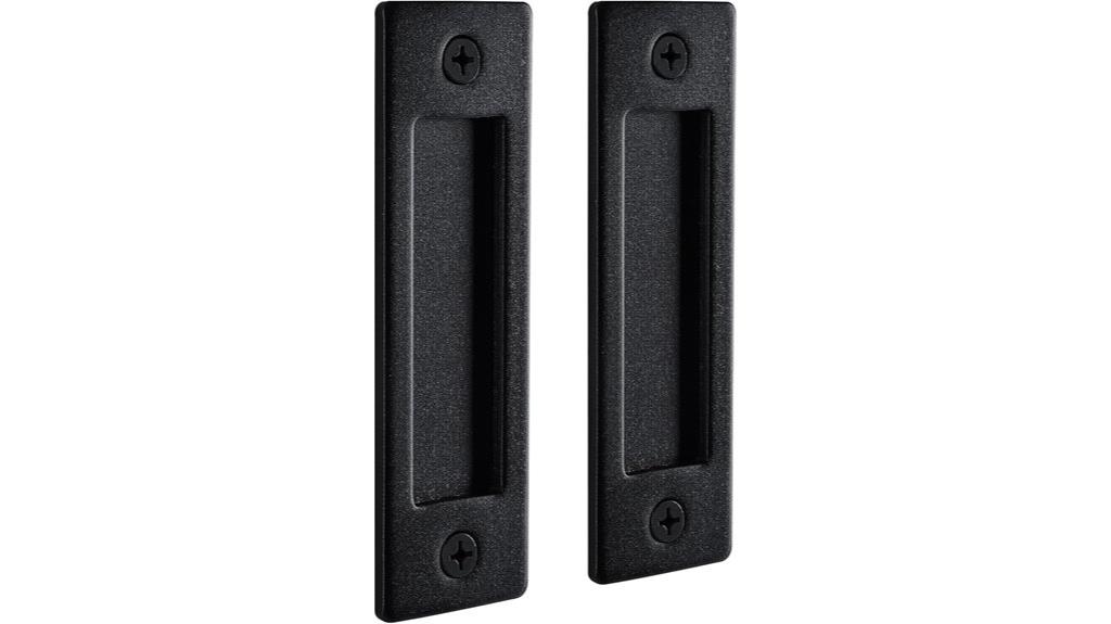 matte black barn door