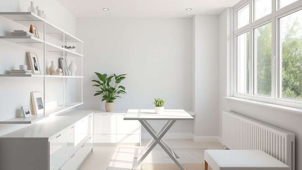 maximize space through minimalism