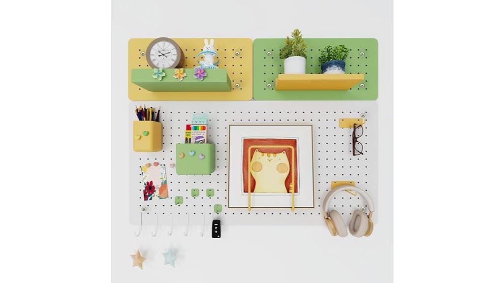 metal pegboard accessory set