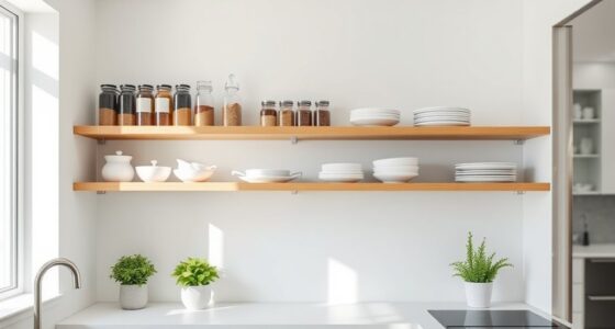 minimalist small kitchen storage