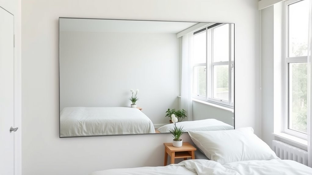 mirror placement maximizes space