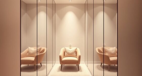 mirrors enhance small spaces