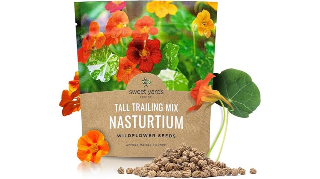 mixed color nasturtium seeds