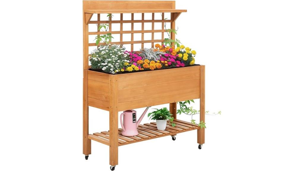 mobile 41 inch garden bed