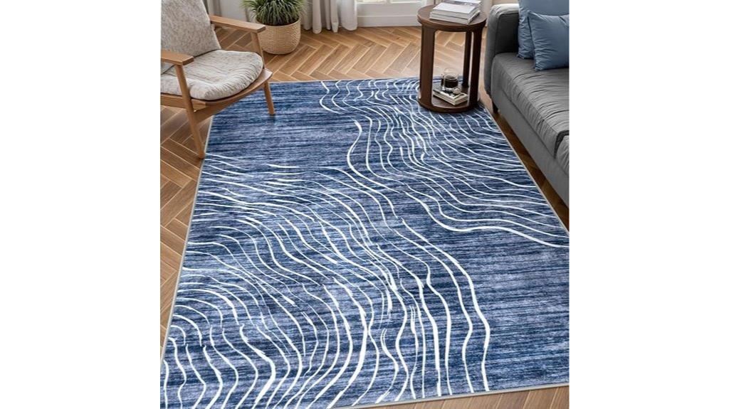modern abstract area rug