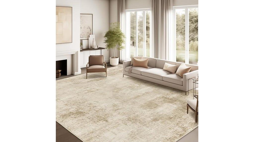 modern washable abstract rug